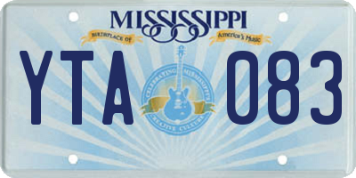MS license plate YTA083