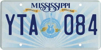 MS license plate YTA084