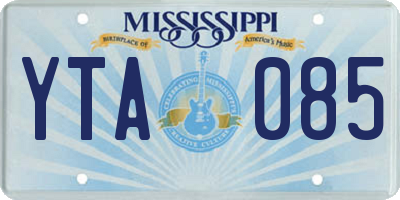 MS license plate YTA085