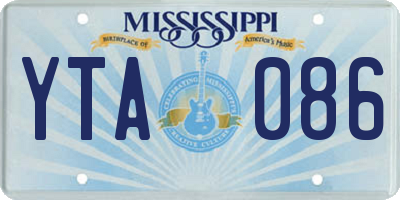 MS license plate YTA086
