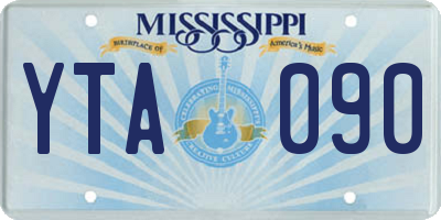 MS license plate YTA090