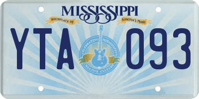 MS license plate YTA093