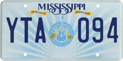 MS license plate YTA094