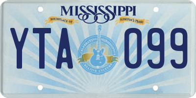 MS license plate YTA099