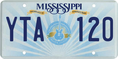 MS license plate YTA120