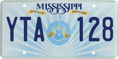 MS license plate YTA128
