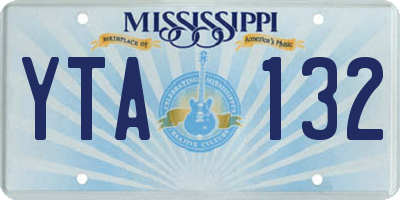 MS license plate YTA132
