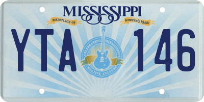 MS license plate YTA146