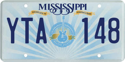 MS license plate YTA148