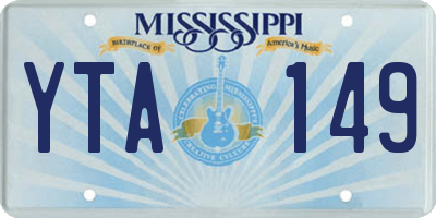 MS license plate YTA149