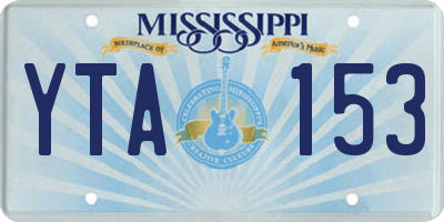 MS license plate YTA153