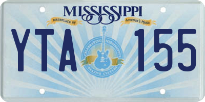 MS license plate YTA155