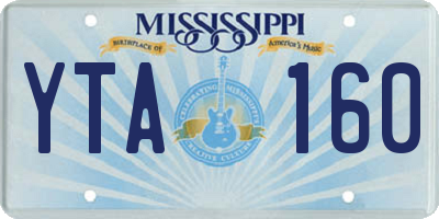 MS license plate YTA160