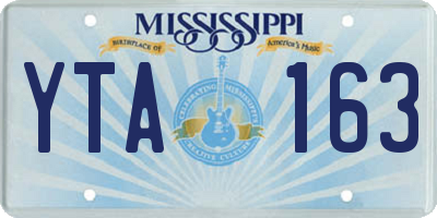 MS license plate YTA163