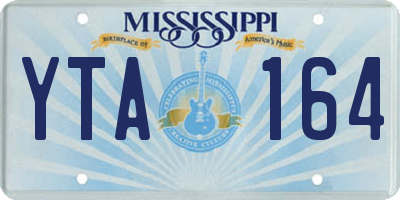 MS license plate YTA164