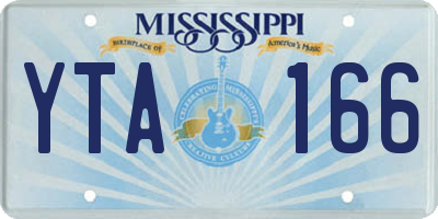 MS license plate YTA166