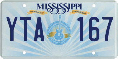 MS license plate YTA167