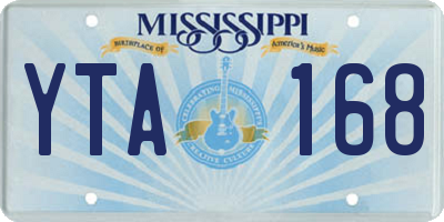 MS license plate YTA168