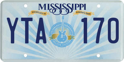MS license plate YTA170