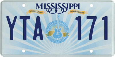 MS license plate YTA171