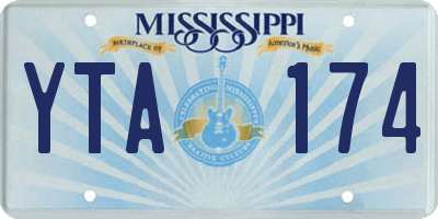 MS license plate YTA174