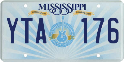 MS license plate YTA176