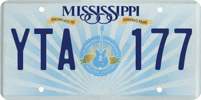 MS license plate YTA177