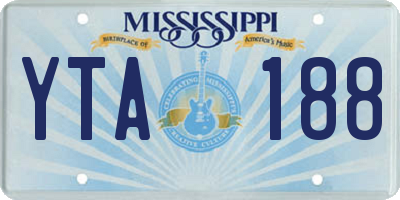 MS license plate YTA188