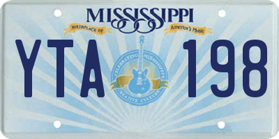 MS license plate YTA198