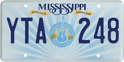 MS license plate YTA248