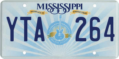 MS license plate YTA264