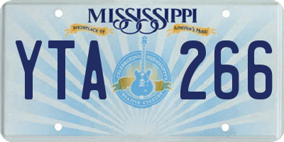 MS license plate YTA266