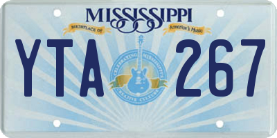 MS license plate YTA267
