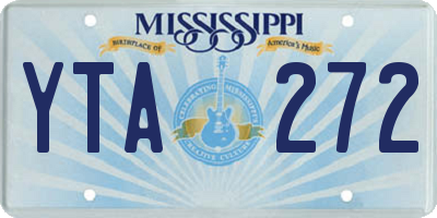 MS license plate YTA272