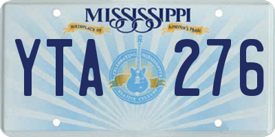 MS license plate YTA276
