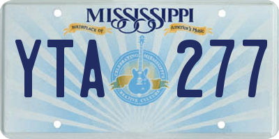 MS license plate YTA277