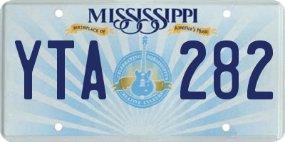 MS license plate YTA282