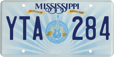 MS license plate YTA284