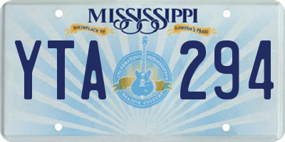 MS license plate YTA294