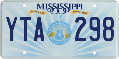 MS license plate YTA298