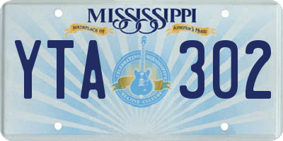 MS license plate YTA302