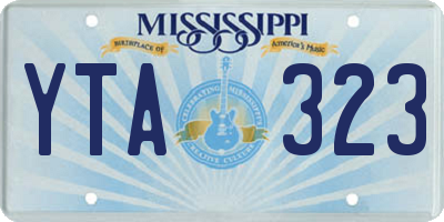 MS license plate YTA323