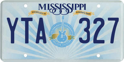 MS license plate YTA327
