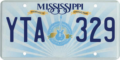 MS license plate YTA329