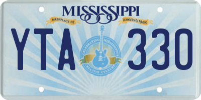 MS license plate YTA330