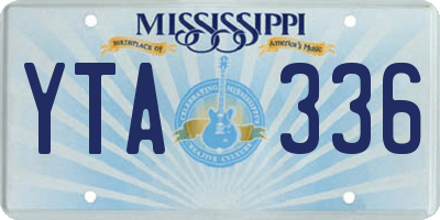 MS license plate YTA336