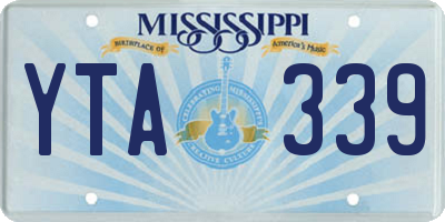MS license plate YTA339