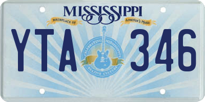 MS license plate YTA346