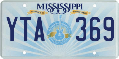 MS license plate YTA369