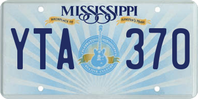 MS license plate YTA370